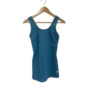 Gymshark Dreamy Vest Training Tank Top Athletic Activewear Teal Size XS